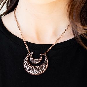 Copper Necklace and Earring Set